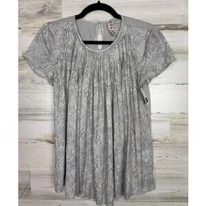 Dolan Anthropologie Women’s XS Silky Snakeskin Boho Short Sleeve Top